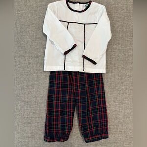 Cecil and Lou boys Christmas pant and top set